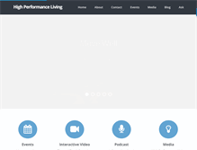 Tablet Screenshot of highperfliving.com
